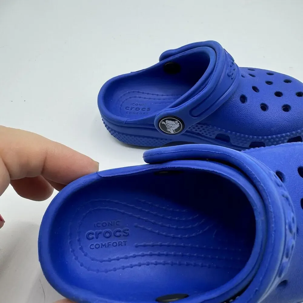 Crocs Blue Classic Clogs Baby Size 6